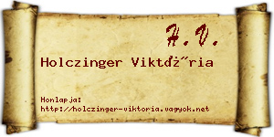 Holczinger Viktória névjegykártya